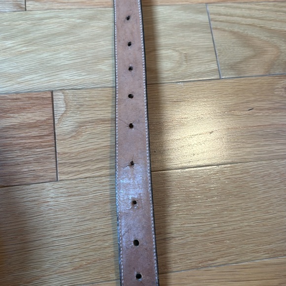 Veari Crocodile Alligator Leather Belt Light Brown - Picture 9 of 12